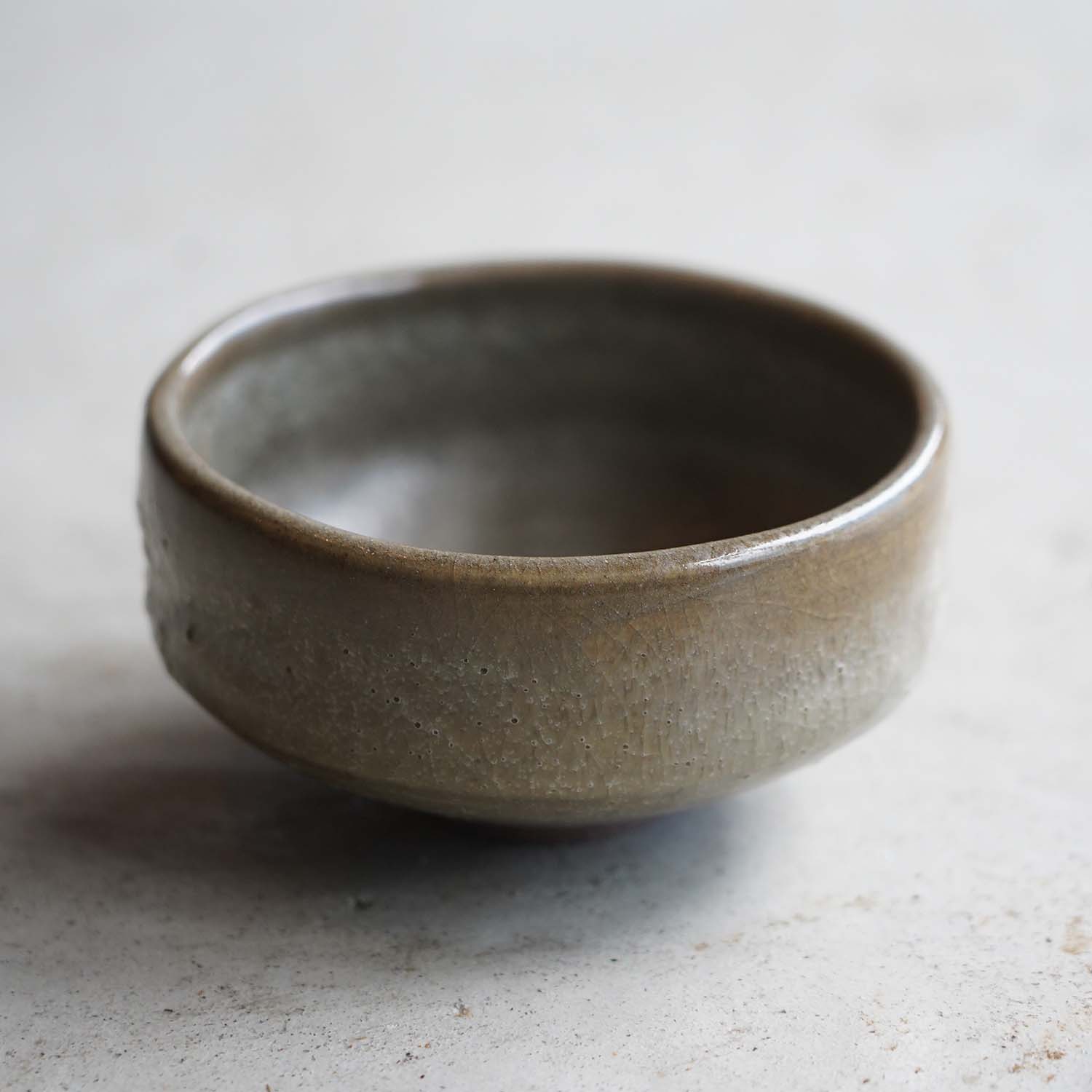 Matcha bowl XXX glaze Shokei mountain kiln Iwami ware Yunotsu ware