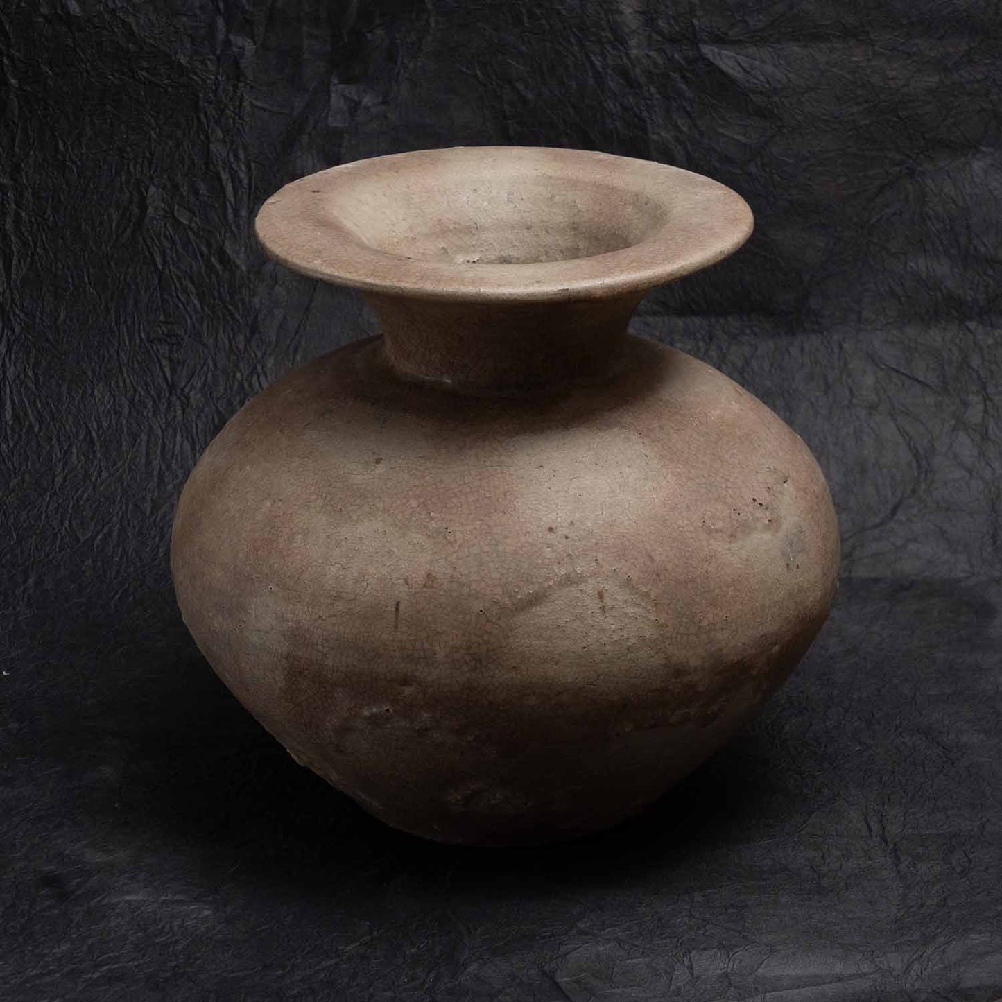 Cinnabar glaze Shokeizan Pottery Vase Iwami ware Yunotsu ware