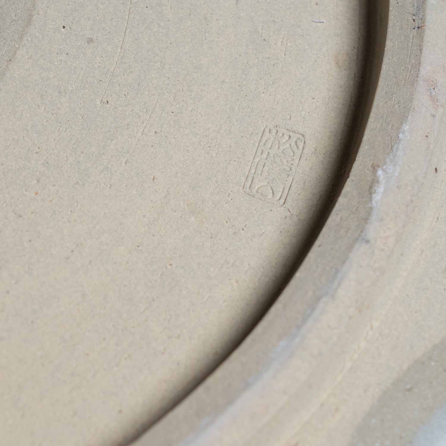 Painted platter Cupronickel glaze Yunotsu ware