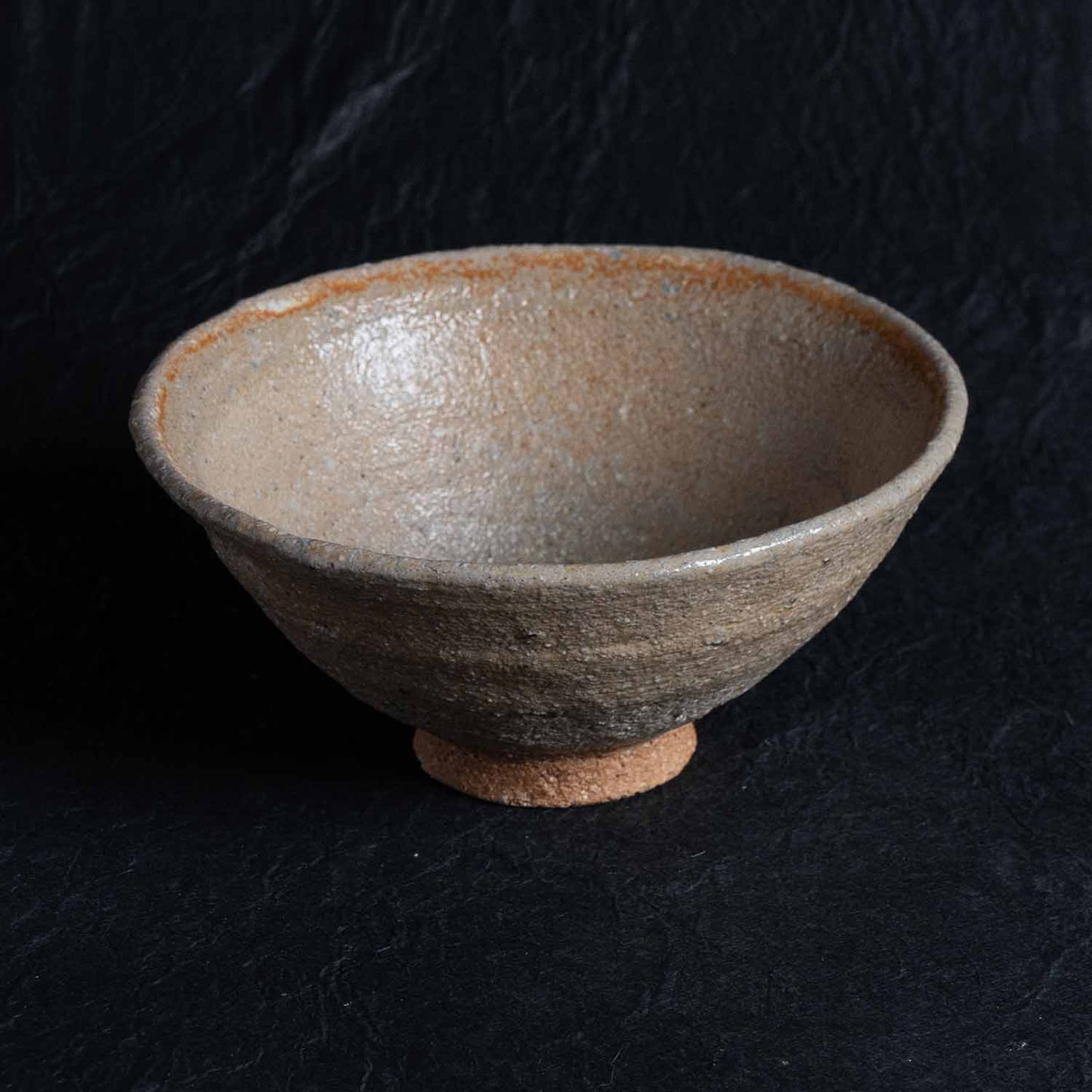 Matcha bowl feldspar glaze Shokeiyama kiln Iwami ware Yunotsu ware