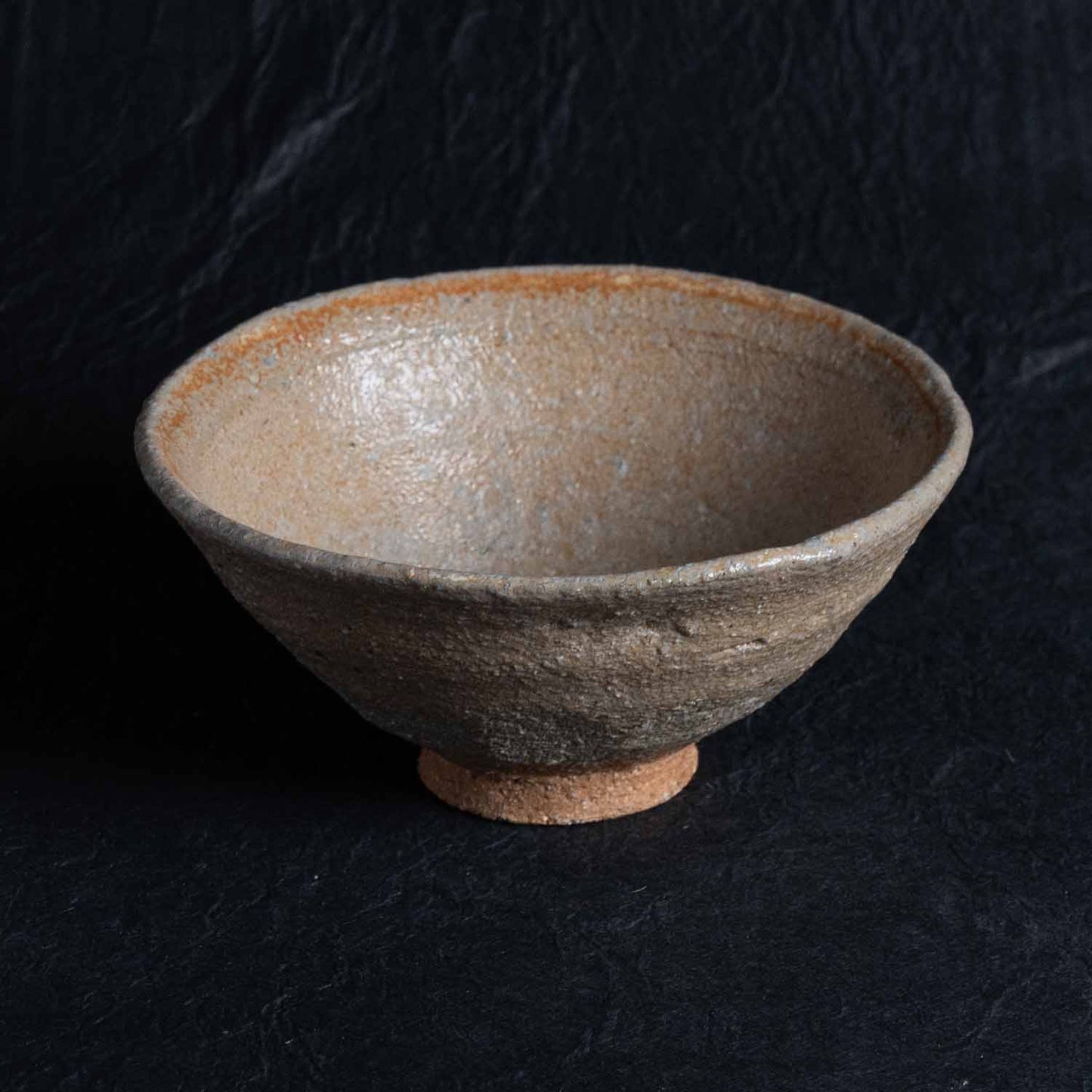 Matcha bowl feldspar glaze Shokeiyama kiln Iwami ware Yunotsu ware